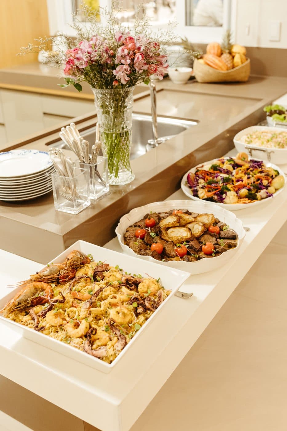Celebration dinner buffet